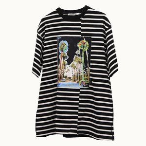 Andersson Bell Striped Graphic Tee